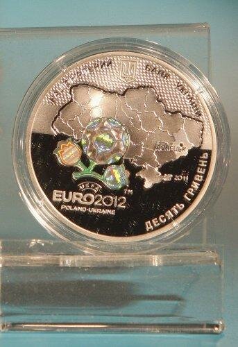 Евро 2012 монета 10грн