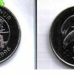 Исландия 1996 год монета 5 крон фауна